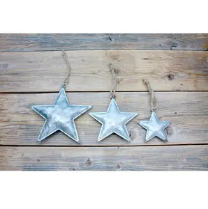 Wholesale metal star Christmas tree ornament eco friendly great gift for home Christmas new year party decoration hanging Xmas