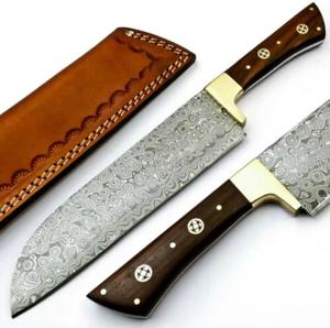 Personalized Handmade High Quality Eco-Friendly Damascus Steel Chef Chopper <b>Knife</b> Rosewood Handle Non-Stick Coating Dishwasher - Product Image 5