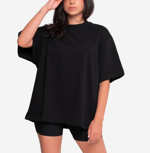 เสื้อยืดคอกลมแขนสั้นสำหรับผู้หญิง พิมพ์โลโก้แบรนด์ของคุณเองได้ - Product Image 2