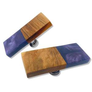 UNIVERSAL OVERSEAS Bouton en résine pour meubles, dimensions personnalisées, qualité standard, couleur bleue, technique de découpage écologique, pour la maison - Product Image 1