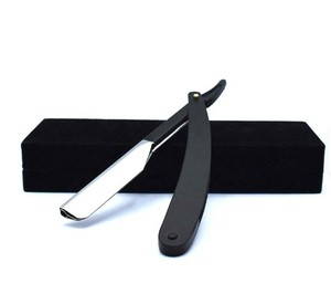 Custom Men's Straight Throat <b>Razor</b> Replaceable Stainless Steel <b>Blade</b> Manual Safety Feature <b>Single</b> Handle High Quality Barber - Product Image 1