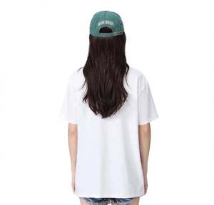 Conjunto de Camisetas de Pareja Unisex, Negro y Blanco, 180-240 GSM, Algodón, Cuello Redondo, Manga Corta, Corte Regular, Camisetas Básicas de Jersey - Product Image 3