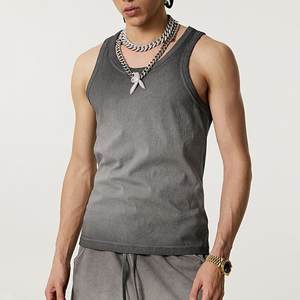 Débardeurs pour hommes en gros, sur mesure, vêtements de sport sans manches, respirants, en coton, pour fitness, OEM ODM, prix d'usine, vente chaude, course à pied - Product Image 5