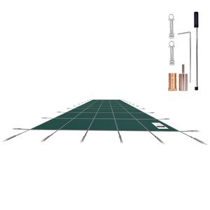 Copertura di Sicurezza Invernale per Piscina Rettangolare 16 x 30 Piedi, Alta Resistenza, Tripla Cucitura, Rete in PVC Durevole - Product Image 1
