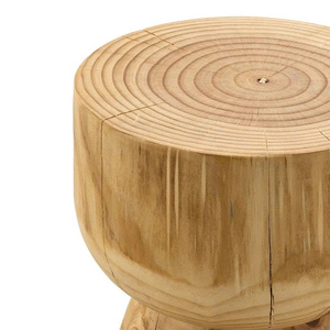 <b>Round</b> Wooden <b>Stool</b> Modern Rustic Home Seating Furniture Farmhouse Style Wooden <b>Stool</b> Handmade Solid Wood OEM ODM Wholesale - Product Image 5
