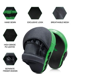 100% Genuine Leather Boxing <b>Focus</b> <b>Pads</b> for Training Heavy Duty Training and Boxing for Men and Women True <b>Focus</b> <b>Pads</b> - Product Image 2