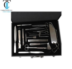Ensemble complet d'instruments d'autopsie post-mortem professionnels en acier inoxydable, kit d'instruments chirurgicaux de dissection médico-légale - Product Image 3