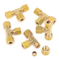 Raccord coudé évasé 90° (AOL163) en laiton forgé haute pression, filetage SAE, tête hexagonale, surface lisse, pour tuyaux de 3 pouces