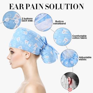Gorro Quirúrgico Médico para Hospital, Uniforme Médico, Fabricación OEM, Cabello Largo, Secado Rápido, Transpirable, Logotipo Personalizado, Unisex, para Cirujano, Enfermera, Doctor - Product Image 2