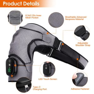 Cuscinetto Riscaldante Ricaricabile Senza Fili per Spalle e Collo con Supporto Massaggiante, Comodo per Uso Domestico e in Ufficio - Product Image 5