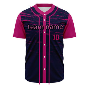 เสื้อเบสบอลแบบซับลิเมชั่นเต็มตัวสำหรับเด็ก ระบายอากาศได้ดี ชุดเบสบอลแบบกำหนดเอง เสื้อซอฟต์บอล ราคาขายส่ง - Product Image 4