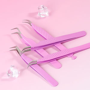 แหนบต่อขนตาสแตนเลสแบบมืออาชีพ ปลอดภัยต่อสิ่งแวดล้อม ดีไซน์ป้องกันแม่เหล็ก รับทำโลโก้ จับถนัดมือ ไฟเบอร์เรียบลื่น สำหรับทำเล็บ - Product Image 3