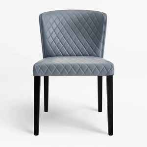 Modern Upholstered Dining <b>Chair</b> with Solid Teak Wood Frame Ideal for Hotel <b>Restaurant</b> Cafe Projects, Factory Direct - Product Image 1
