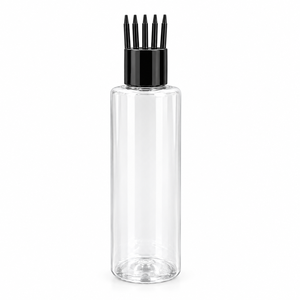 Soins des cheveux, flacon applicateur à peigne en PET de 100 ml |   Contenant vide transparent pour huile capillaire, sérum, traitement du cuir chevelu et application facile au quotidien - Product Image 1