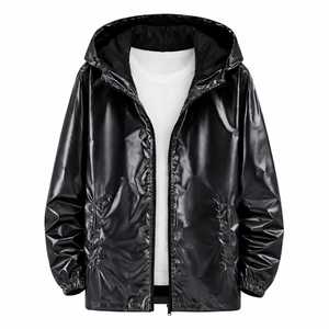 เสื้อแจ็คเก็ตผู้ชายมันวาวมีสไตล์ เหมาะสำหรับใส่ไปงานปาร์ตี้ ไนท์คลับ ดิสโก้ เทศกาล สตรีทแวร์ และชุดแฟชั่น - Product Image 5