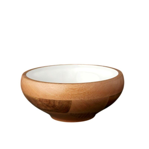 Elegant Design Wood Serving <b>Bowl</b> with Enamel Coating <b>Large</b> Organic Shape Decorative <b>Bowl</b> for Salad Fruit and Home Centerpiece - Product Image 5