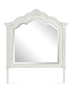 Commode classique en bois de mahogany massif de haute qualité, couleur blanche, avec miroir, pour usage intérieur. - Product Image 6