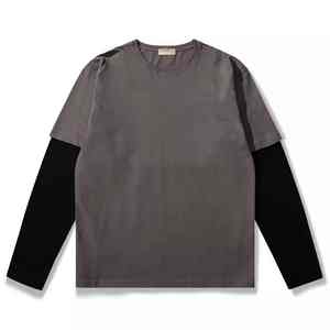 เสื้อยืดผู้ชายสองชั้น รับผลิตแบบ OEM ODM |   ผ้าโพลีเอสเตอร์/ผ้าฝ้ายที่ระบายอากาศได้ดี |   เสื้อผ้าสตรีทแวร์แห้งเร็วเป็นมิตรกับสิ่งแวดล้อม |   ขายส่งจำนวนมาก - Product Image 3