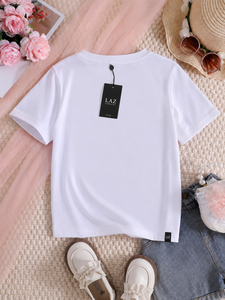 Top Corto Cómodo, Transpirable y Ecológico para Mujer, Corte Ajustado, Manga Corta de Verano, 100% Algodón, Antiarrugas, con Logotipo Personalizado - Product Image 2