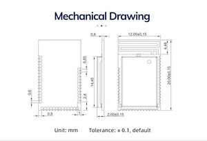 nRF52832 MS50SFB1, el Módulo Bluetooth 5.0 UART de Bajo Costo y 2.4G <span class=keywords><strong>Más</strong></span> Pequeño, con NFC Mesh IoT, Proveedor Chino - Product Image 6