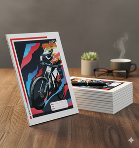 Hawamahal <b>A4</b> Notebook 168 Pages 60 GSM Attractive Mountain Bike Cover for B2B Stationery Buyers - Product Image 5