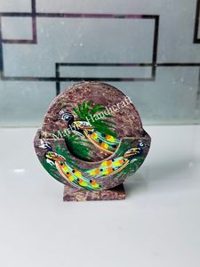 High Quality Religious Design Marble <b>Coaster</b> Set Handmade Polished Durable Home Decor for Tea/Coffee - Product Image 2