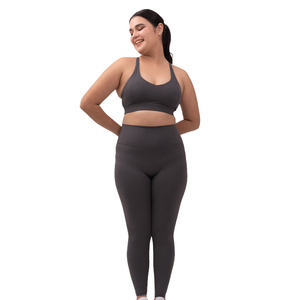 Service OEM, ensembles de yoga de couleur unie, vêtements de sport à manches longues, tenue de fitness, course à pied, ensemble de yoga sportif à séchage rapide - Product Image 1