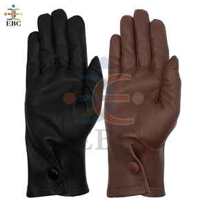 ถุงมือหนังสำหรับฤดูหนาวและฤดูร้อน สำหรับใช้ในชีวิตประจำวัน หนัง Nappa รองรับหน้าจอสัมผัส หนังแกะแท้ ถุงมือขับรถสำหรับผู้หญิง - Product Image 1