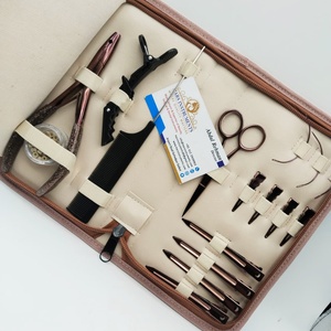 Professional Stainless Steel Micro Link Plier 2-Hole Crimping <b>Tool</b> Loop Hook <b>Threading</b> <b>Tool</b> Styling Comb Alligator Clips Scissor - Product Image 4