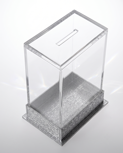 Boîte à Tzedakah élégante en Lucite et plastique – Conteneur de don multifonctionnel en acrylique, disponible en plusieurs couleurs pour la communauté juive - Product Image 3