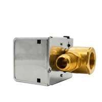 Vanne à boisseau sphérique motorisée carrée en laiton 2 voies pour unité de ventilo-convecteur FCU Système CVC DN15 DN20 DN25 220V Design graphique