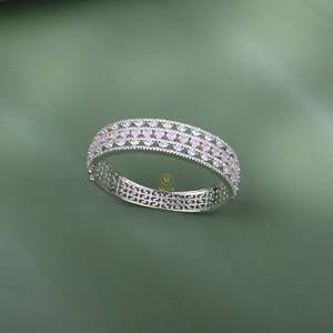 Sewina Pink CZ Designer Fashion Bracelet - Product Image 2