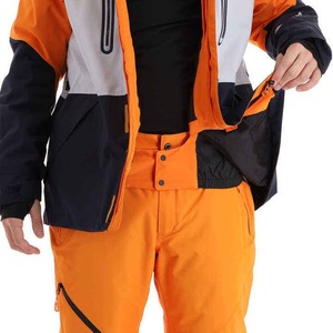 Combinaison de ski imperméable, coupe-vent et respirante de haute qualité en Polartec, avec fermeture éclair et isolation en laine - Product Image 3