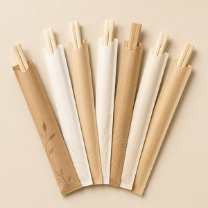 Palillos Desechables de Madera con Diseño Moderno, Empaque de Papel, Paquete de Exportación OEM - Product Image 3