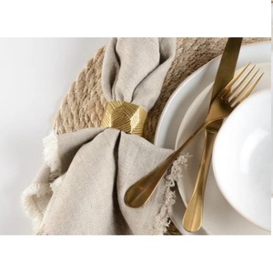 Porte-serviettes en métal écologique pour fête de mariage, utilisation toute saison, porte-serviettes en métal doré - Product Image 5