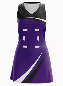 Robes de netball pour femmes sur mesure OEM, maillots sexy sublimés, techniques d'impression, 100% polyester, séchage rapide, respirant - Product Image 4