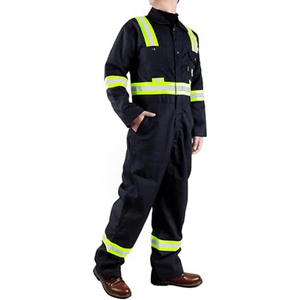 Overoles al por mayor para hombre, ropa de trabajo de alta visibilidad, ropa de construcción, uniformes de trabajo con tiras reflectantes para hombre - Product Image 1