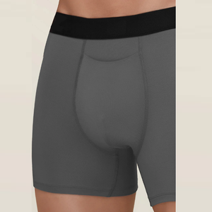 กางเกงบ็อกเซอร์ชายแบบใหม่ขายส่ง แพ็คพร้อมโลโก้ที่เอวแบบกำหนดเอง ผลิตจากเส้นใยรีเจนเนอเรต ผลิตในบังกลาเทศ - Product Image 4