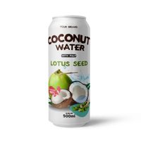 100% Vers 500Ml Kokoswater Met Pulp Oem Private Label Frisdrank Fabriek Direct-Free Sample & Design Bulkverpakking