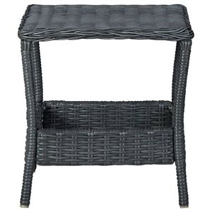 Ensemble de salon de jardin gris foncé et noir - Product Image 4
