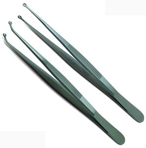 Lot de 2 pinces à suturer le maïs courbées et droites en acier inoxydable disponibles dans toutes sortes et tailles d'instruments chirurgicaux - Product Image 2