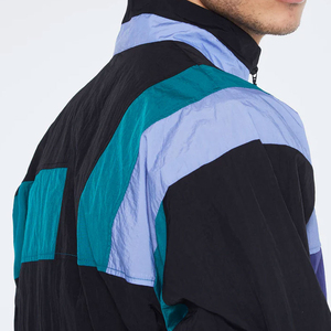 Custom Windbreaker Tracksuit Two Piece Set Zip up <b>Jacket</b> Reflective Sweatsuit Nylon Zipper <b>Track</b> Suit <b>Men</b> - Product Image 6