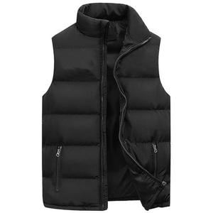 Autumn Men's Casual Winter Stand-Up Collar Zipper <b>Waterproof</b> Warm Sleeveless Vest Jacket Brand <b>Clothing</b> Waistcoat - Product Image 1