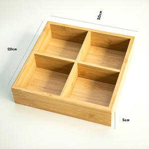 Designer Eco-Friendly Round Wooden Dry Fruit <b>Box</b> with Multiple Sections Suitable for Nuts Chocolates <b>Sweets</b> Gift Presentation - Product Image 2