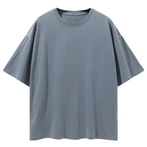 Camiseta de Algodón Tejido con Lavado Ácido, con Etiquetas y Logotipo Personalizado, Estilo Oversize para Hombre, Ropa Urbana Transpirable y Ecológica, Fabricante Mayorista - Product Image 3