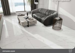 กระเบื้องพอร์ซเลนเคลือบเงา ดีไซน์หรู ขนาด 600x1200 มม. กระเบื้องแผ่นใหญ่คุณภาพพรีเมียม สำหรับโครงการตกแต่งภายในที่อยู่อาศัยและเชิงพาณิชย์ - Product Image 4