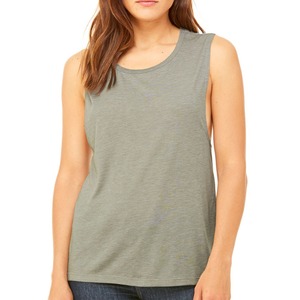 Débardeur gris uni à col rond pour femme, décontracté, tricoté, sans manches, respirant, longueur normale - Product Image 3