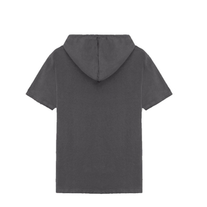 Vente en gros de sweats à capuche pour hommes, mode, 100% coton, couleurs personnalisables, logo, sweat à capuche à manches courtes, pull-over, sweat à capuche basique en coton mélangé pour hommes - Product Image 3
