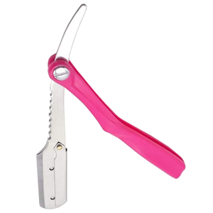 Navaja de Afeitar de Hoja Recta con Mango Rosa de Calidad Premium, Bajo MOQ, Cuchilla Única, Cuchillo Plegable Duradero, Herramienta de Afeitado Manual con Logotipo Personalizado, OEM - Product Image 5