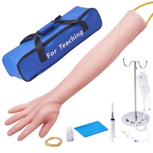 Kit d'entraînement à la phlébotomie pour les écoles, formation à la ponction veineuse IV avec bras d'entraînement IV haute simulation et sac de transport - Product Image 1